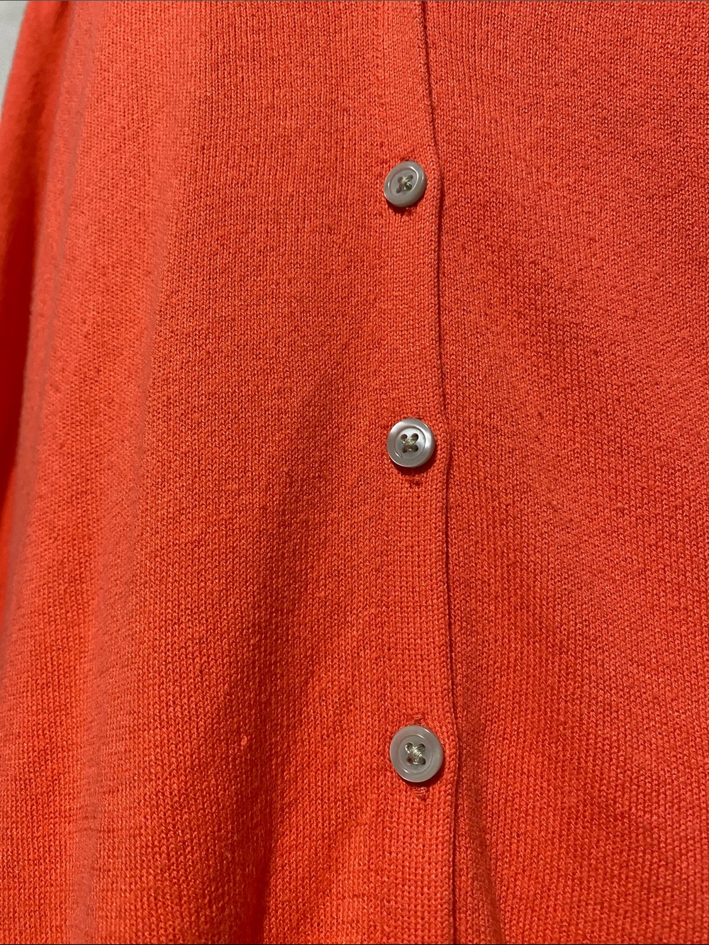 OLD NAVY Women’s Lightweight Coral 3/4 Sleeve V-Neck Button-Front Cardigan—Sz Lg - Picture 8 of 12